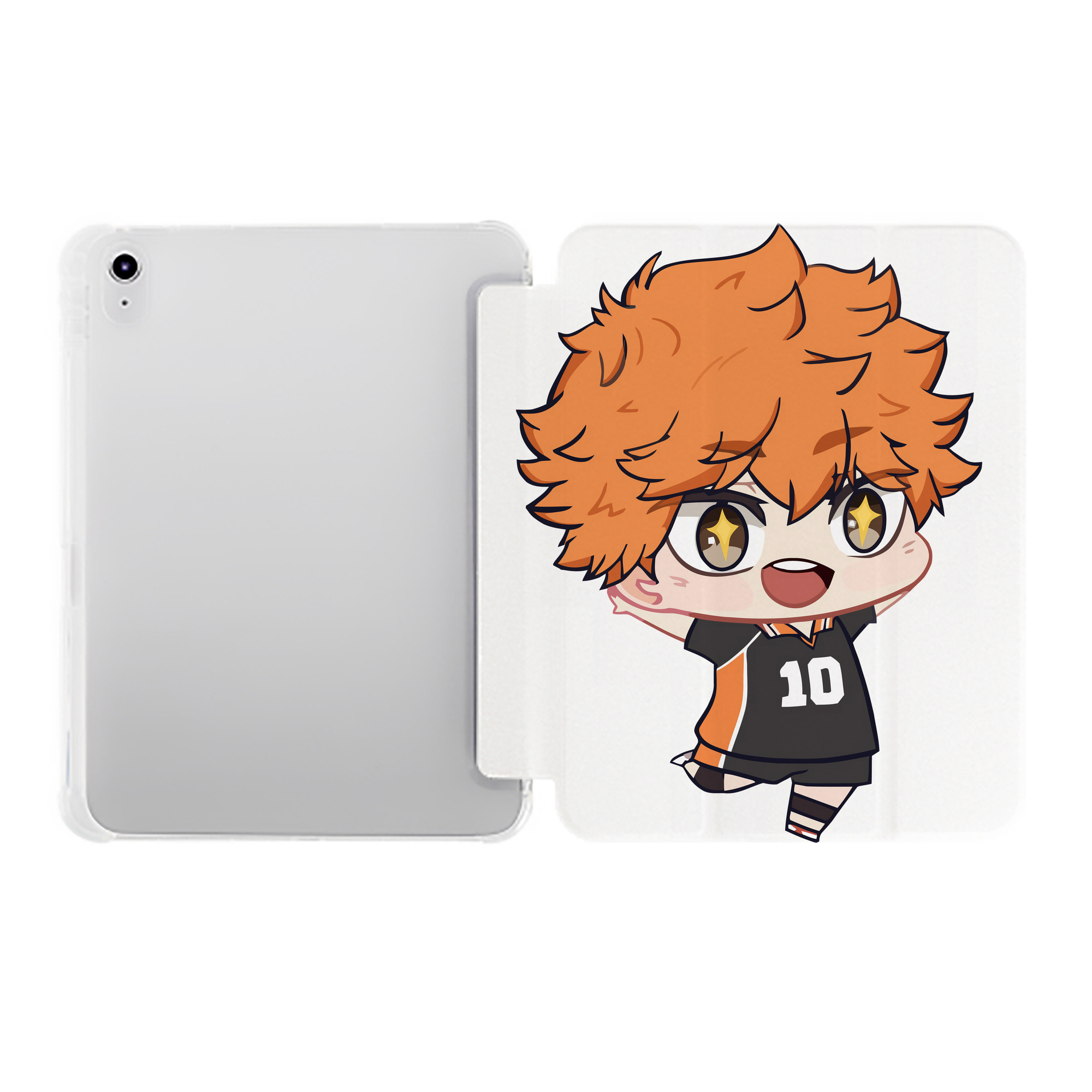 （画像用） ハイキュー!! Haikyu!! IPad ケース ペン収納付き 三つ折りスタンド PUレザー×シリコン 対応機種9.5/10.5/10.9インチ